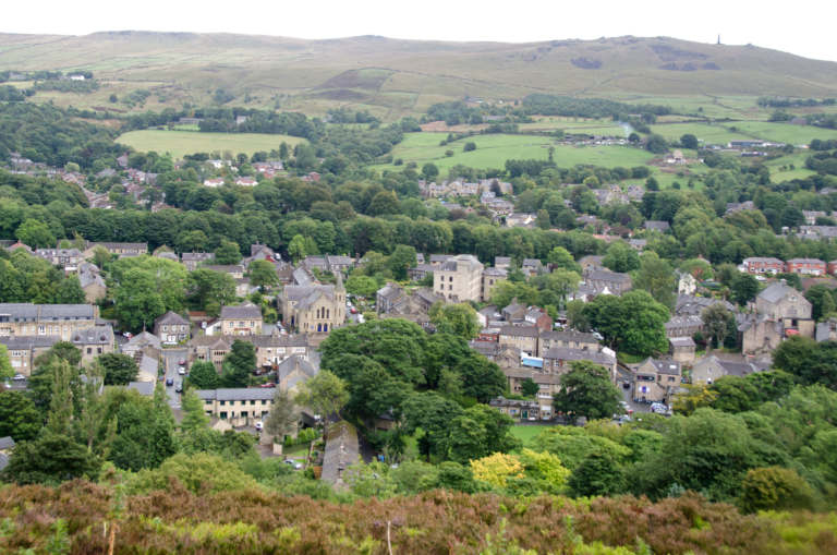 View from Ladcaster Road above Uppermill